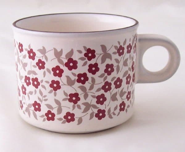 Hornsea Pottery Cranberry Standard Sized Cups