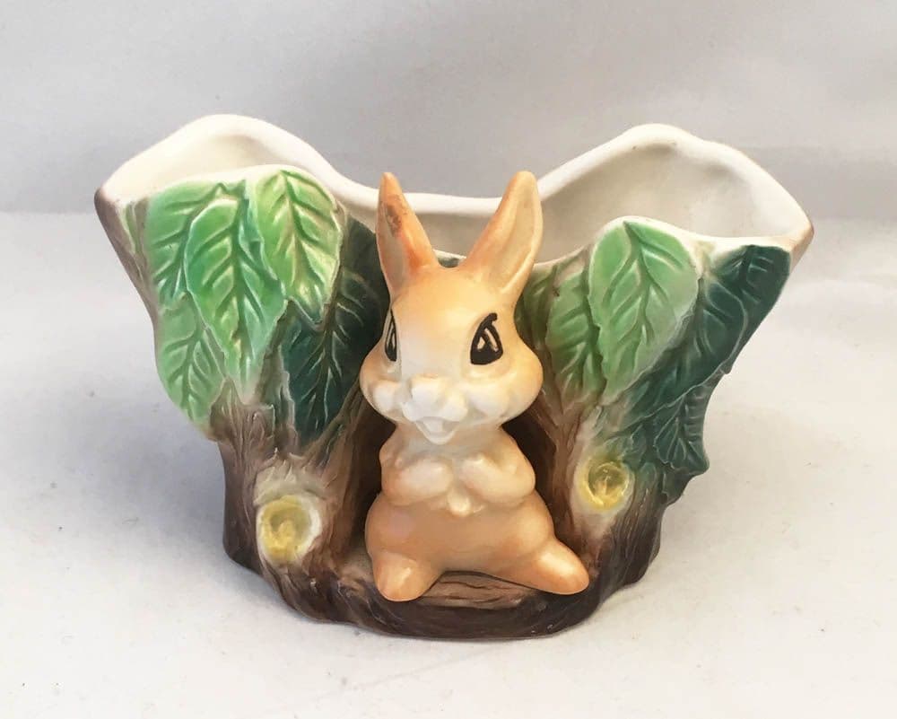 Hornsea Pottery Fauna Royal, Rabbit Posy Vase