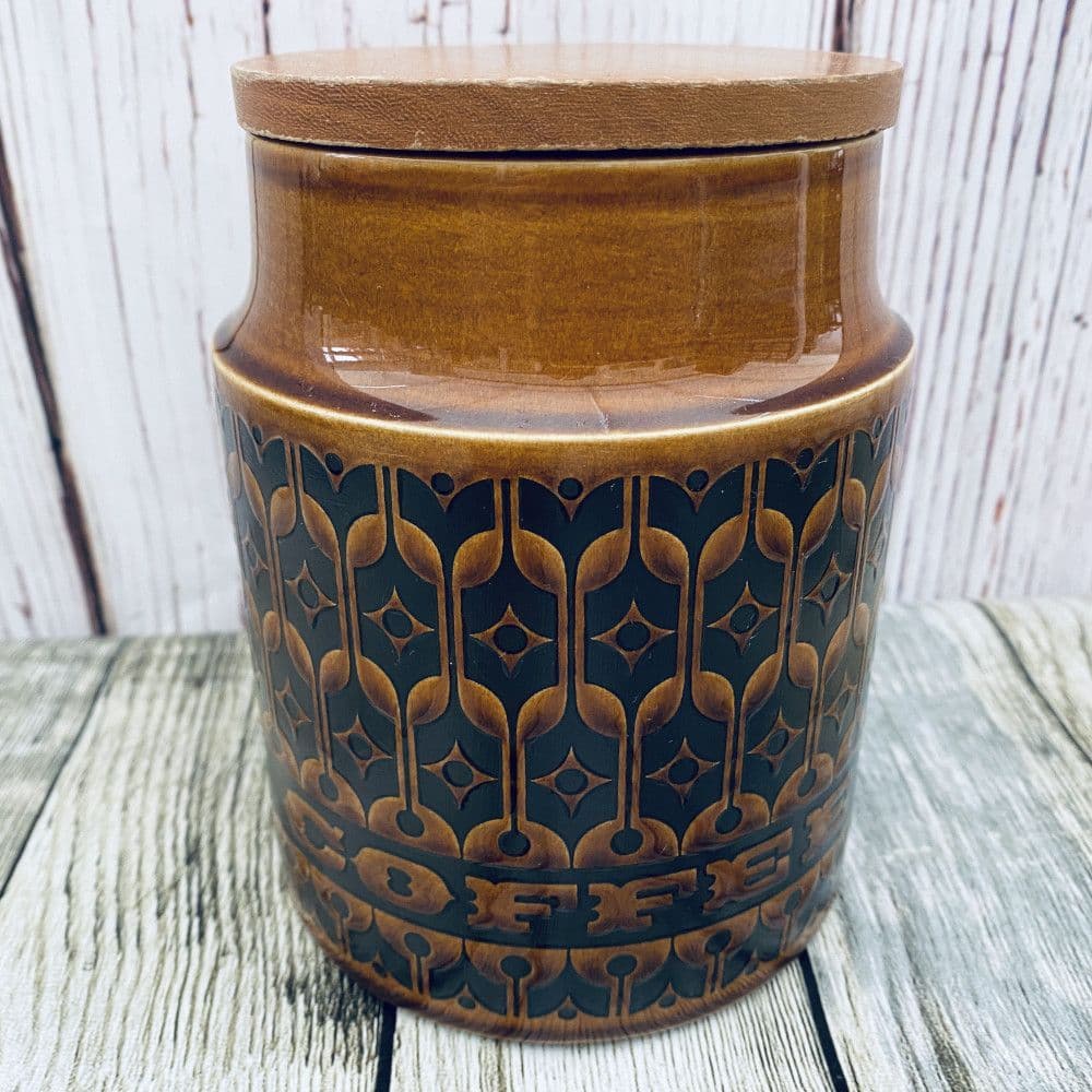 Hornsea Pottery Heirloom Autumn Brown Coffee Storage Jar, Medium