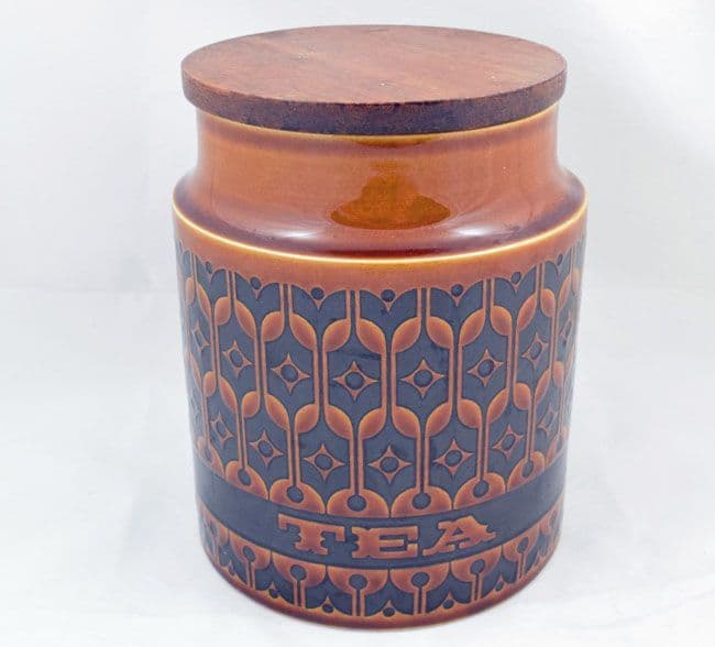 Hornsea Pottery Heirloom Autumn Brown Medium Tea Storage Jars