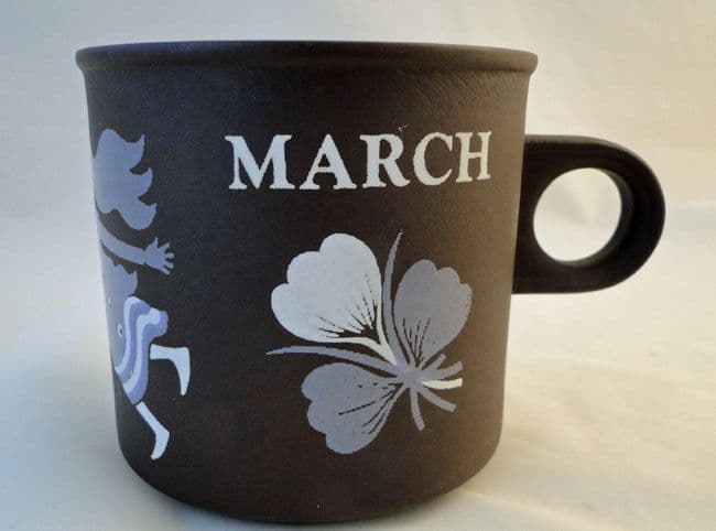 Hornsea Pottery Love Mugs, March