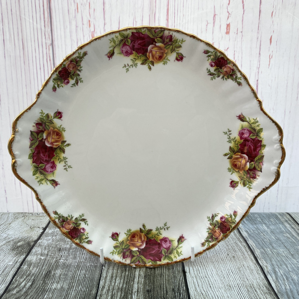Royal albert old country roses cake plate discount