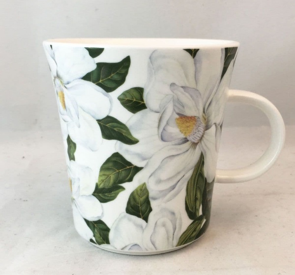 Marks and Spencer Green Leaved Bone China Mugs