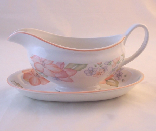 Marks and Spencer Orange Blossom Gravy Boat and Saucer.