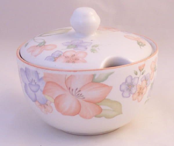 Marks and Spencer Orange Blossom Lidded Sugar/Jam Pots