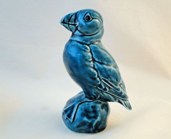 Poole Pottery Blue Glazed Puffin