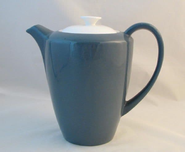 Poole Pottery Blue Moon Coffee Pot (Streamline Shape)