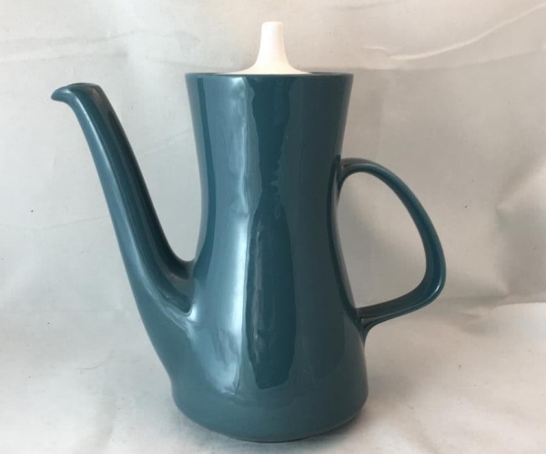 Poole Pottery Blue Moon Coffee Pots (Contour Shape) (1)