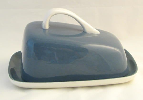 Poole Pottery Blue Moon Lidded Cheese/Butter Dish