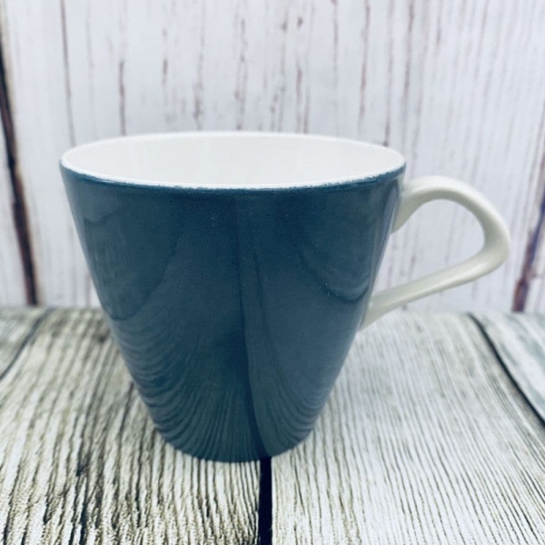 Poole Pottery Blue Moon Narrow White Handled Tea Cup (Contour)