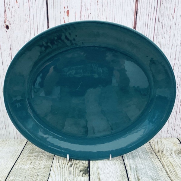 Poole Pottery Blue Moon Oval Serving Platter, 14''