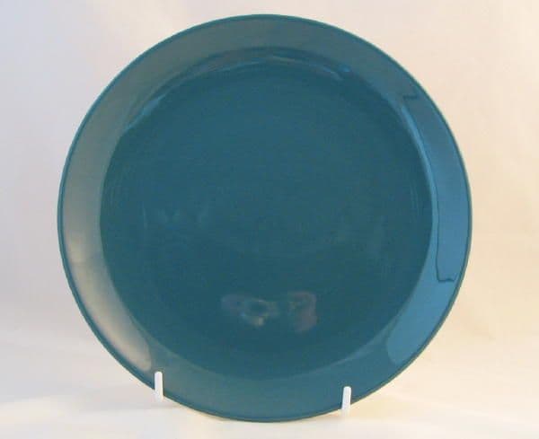Poole Pottery Blue Moon Plates, Nine Inches, Some Surface Cutlery Marking