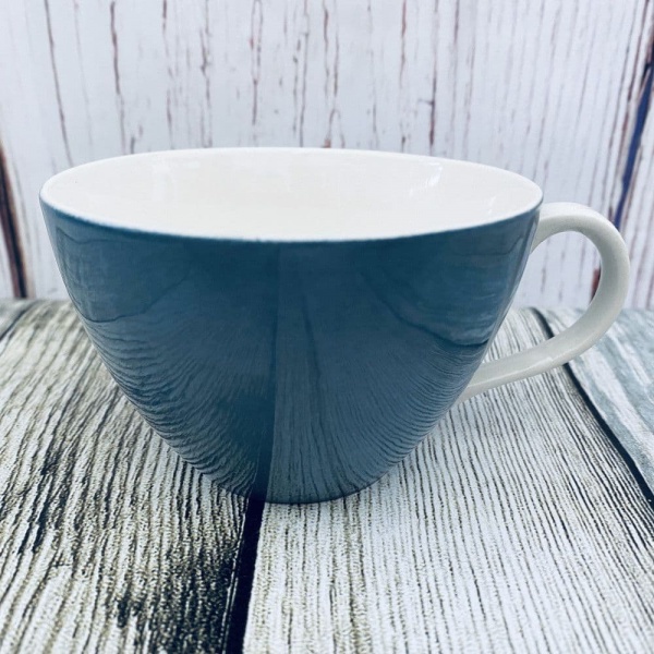 Poole Pottery Blue Moon White Handled Tea Cup (Streamline)