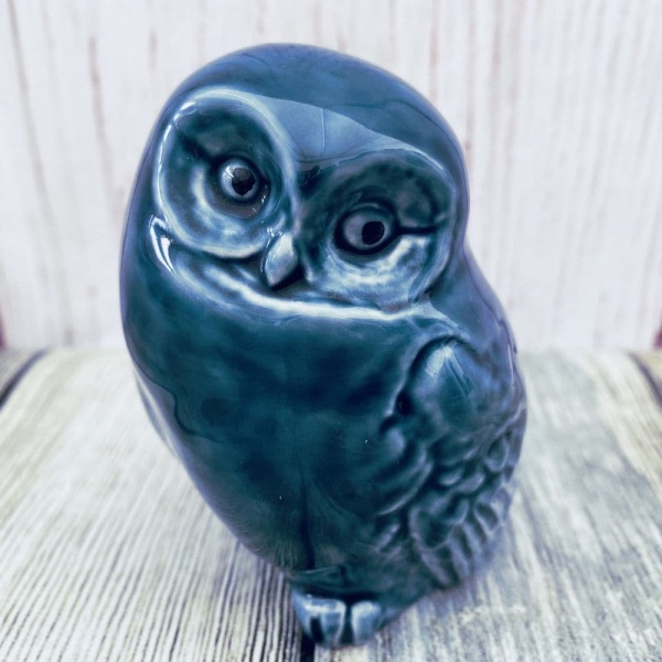 Poole Pottery Blue Small Owl