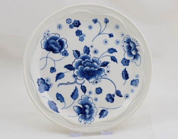 Poole Pottery Blue Sprays Tea Plates