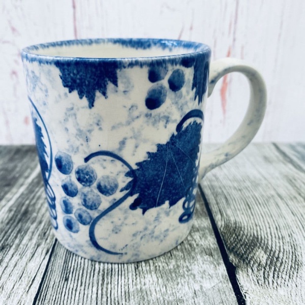 Poole Pottery Blue Vine Straight Sided Mug