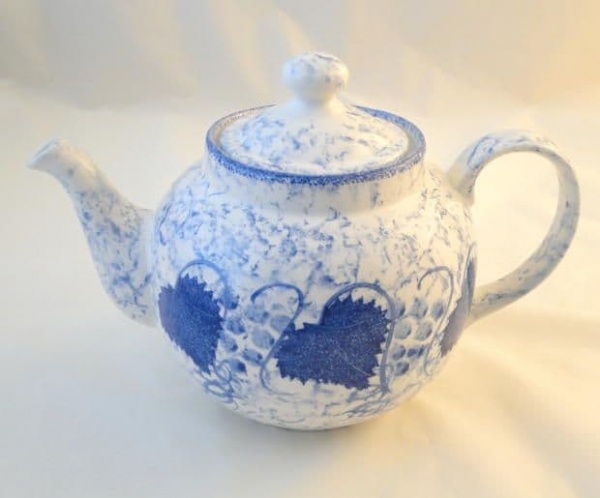 Poole Pottery Blue Vine Tea Pot