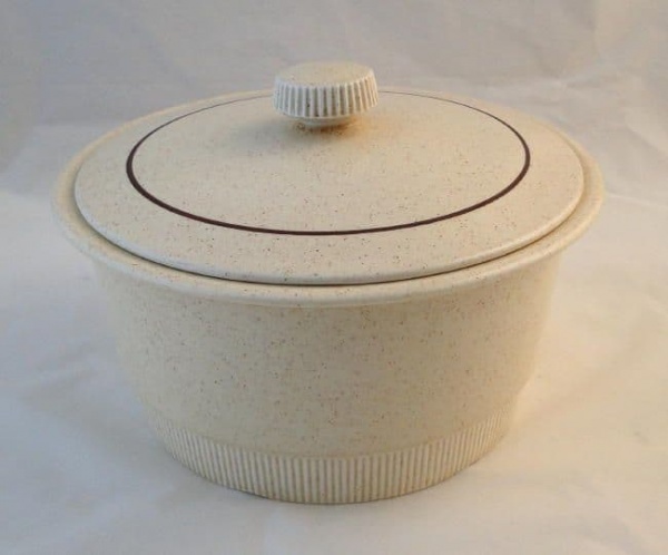 Poole Pottery Broadstone Larger Sized Lidded Serving Dishes