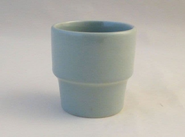 Poole Pottery Celadon Contour Shaped Egg Cups