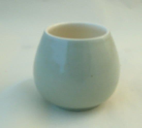 Poole Pottery Celadon Lidless Mustard Pot
