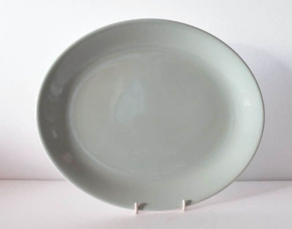 Poole Pottery Celadon Oval Dinner Plates