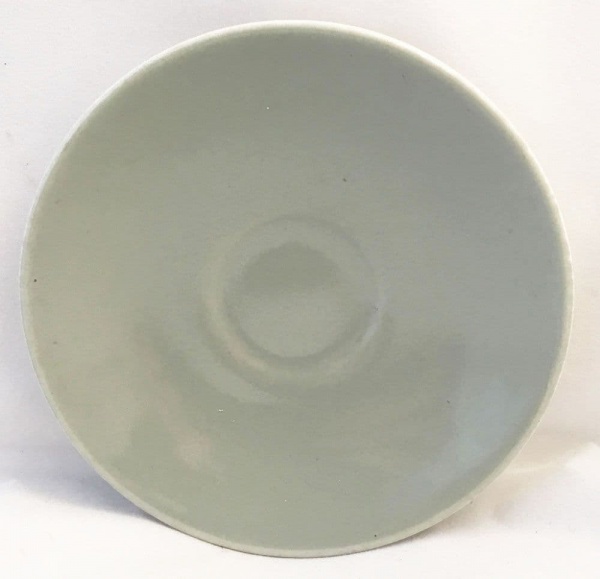 Poole Pottery Celadon Saucers for Demi Tasse Coffee Cups