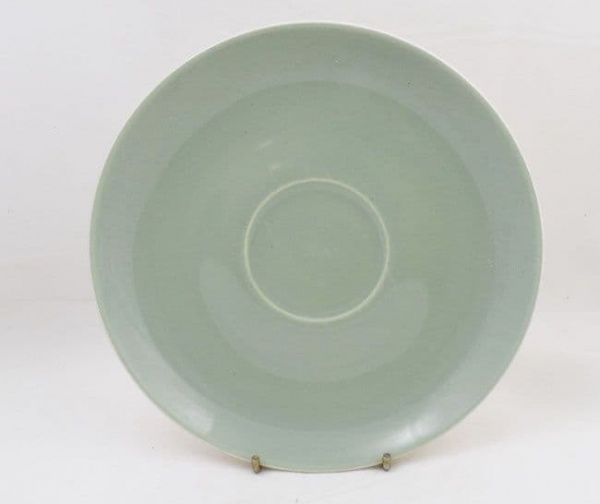 Poole Pottery Celadon Under Saucers for the Lug Handled Soup Bowls