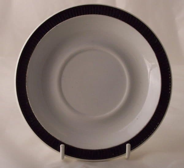 Poole Pottery Charcoal Saucers for Standard Tea Cups