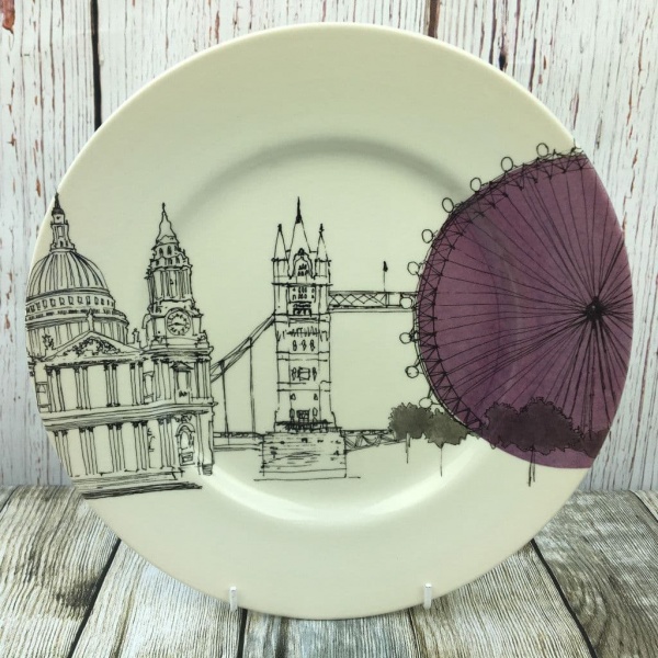 Poole Pottery Cities in Sketch Dinner Plate (London)