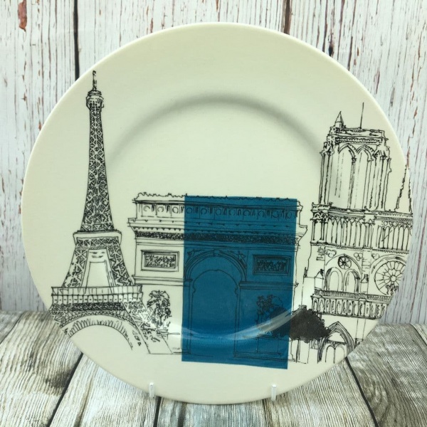 Poole Pottery Cities in Sketch Dinner Plate (Paris)