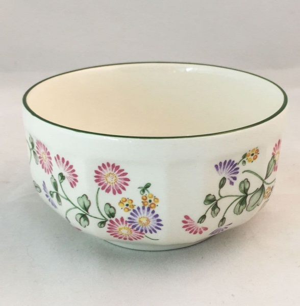 Poole Pottery Daisy Open Sugar Bowls, Fluted Style
