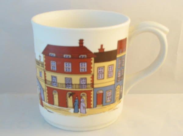 Poole Pottery Decorative Mug Depicting Architecture (2)