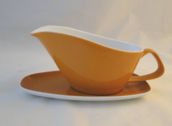 Poole Pottery Desert Song Gravy/Sauce Boat and Stands