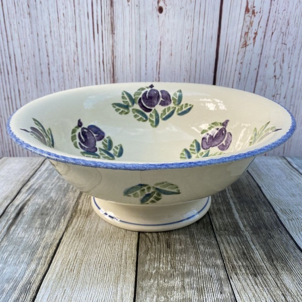 Poole Pottery Dorset Fruit Footed Serving Bowl (Plum)