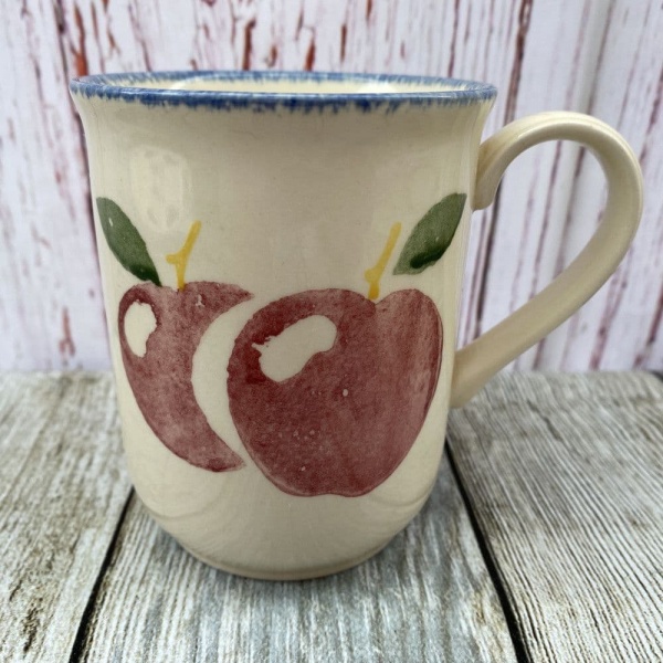 Poole Pottery Dorset Fruit Mug (Apples) - 'Swan Neck' Handle