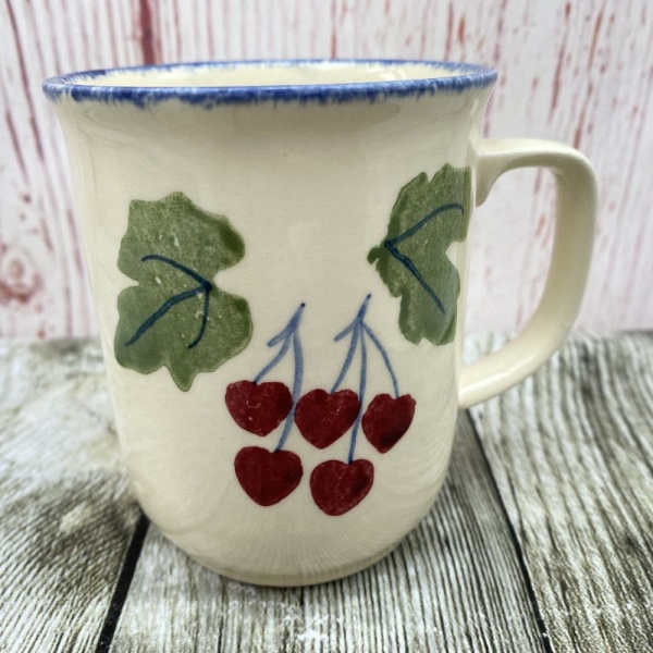 Poole Pottery Dorset Fruit Mug (Cherry) - 'D' Shape Handle