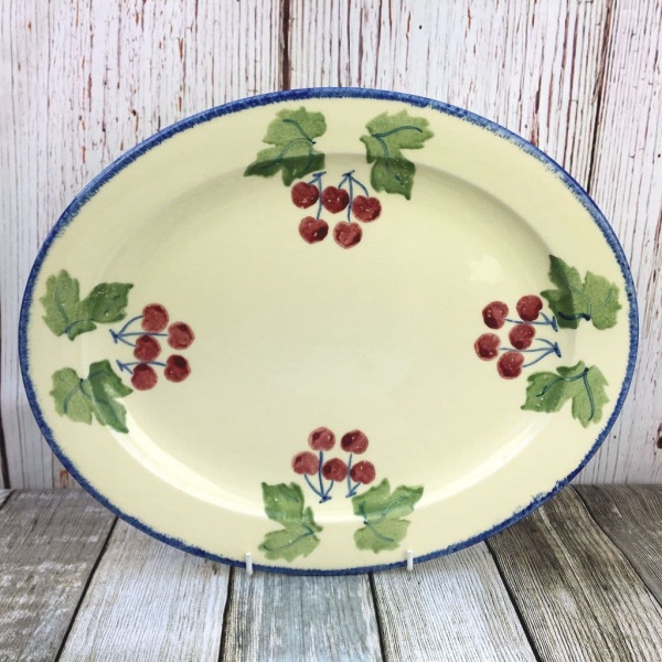 Poole Pottery Dorset Fruit Oval Serving Platter (Cherry)