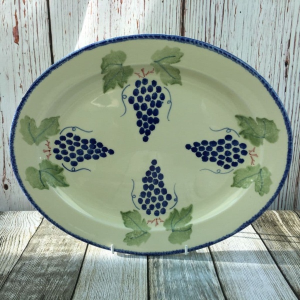 Poole Pottery Dorset Fruit Oval Serving Platter (Grape)