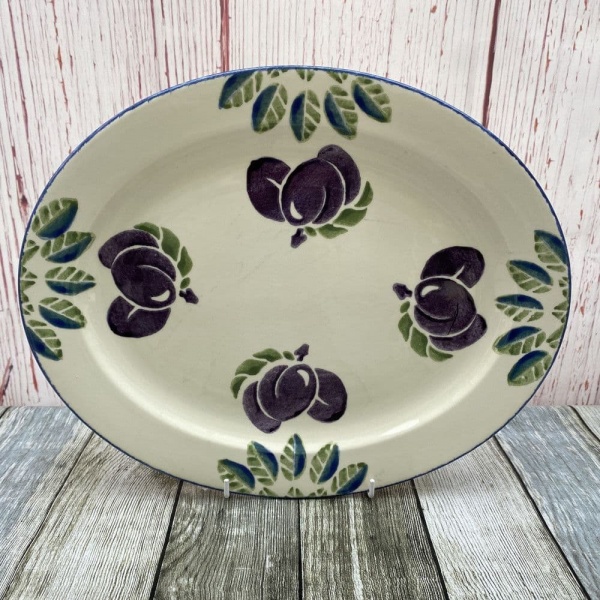 Poole Pottery Dorset Fruit Oval Serving Platter (Plum)