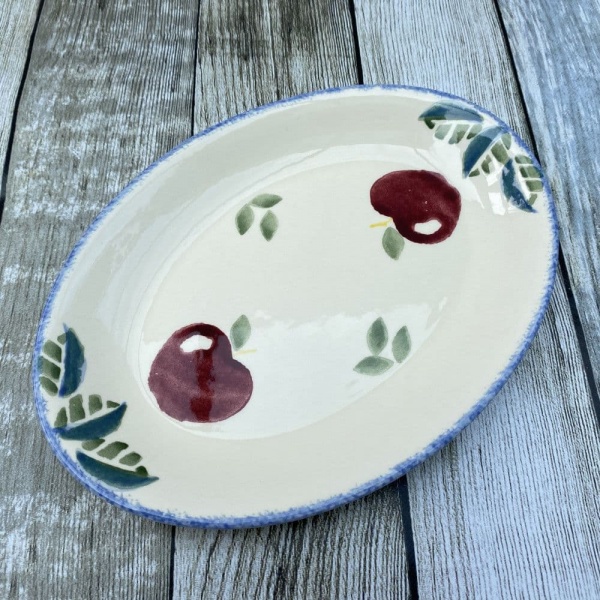 Poole Pottery Dorset Fruit Oval Tea Plate (Apples)