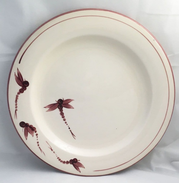 Poole Pottery Dragonfly Red Dinner Plates