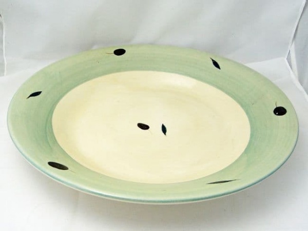 Poole Pottery Fresco (Green) Large Shallower Circular Serving Bowls