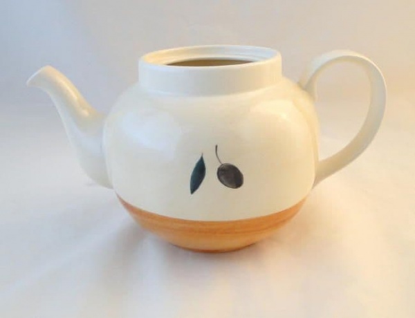 Poole Pottery Fresco (Terracotta) Lidless Teapots