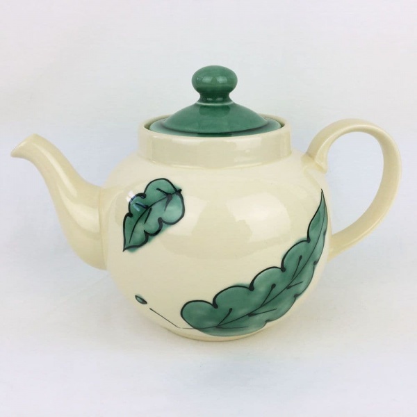 Poole Pottery Green Leaves Teapots
