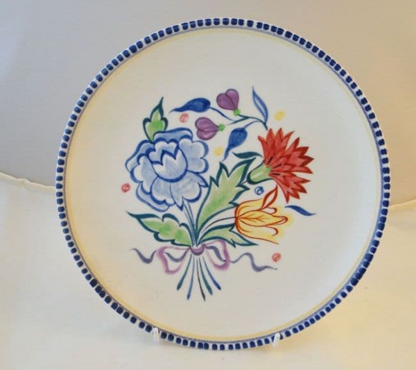 Poole Pottery Hand Painted Traditional BN Plate