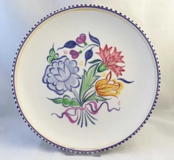 Poole Pottery Hand Painted Traditional BN Plate (No 3)