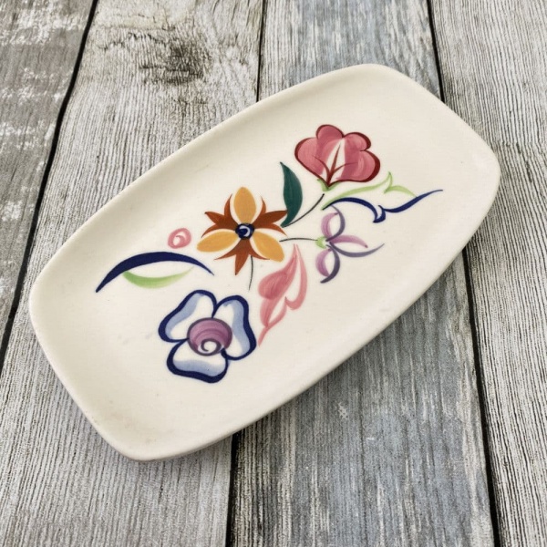 Poole Pottery Hand Painted Traditional ''CS'' Oblong Pin Tray