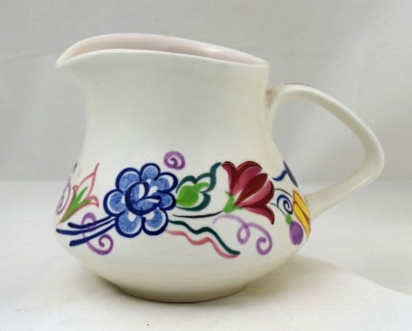 Poole Pottery Hand Painted Traditional Jug In The BN Pattern