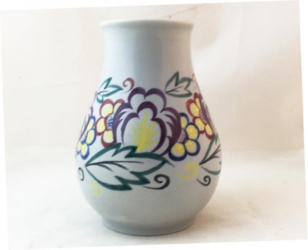 Poole Pottery Hand Painted Traditional  Vase in the XA Pattern