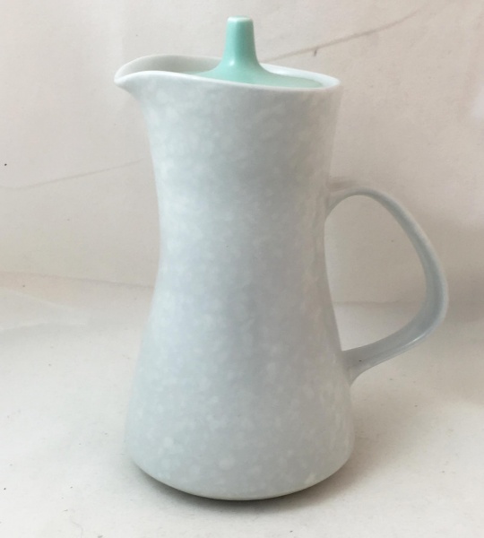 Poole Pottery Ice Green and Seagull Hot Water Jug, Contour Shape